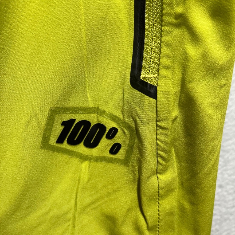 100% R-Core-X Mens MTB Shorts Neon Yellow Lime BOA Fit System Large 33